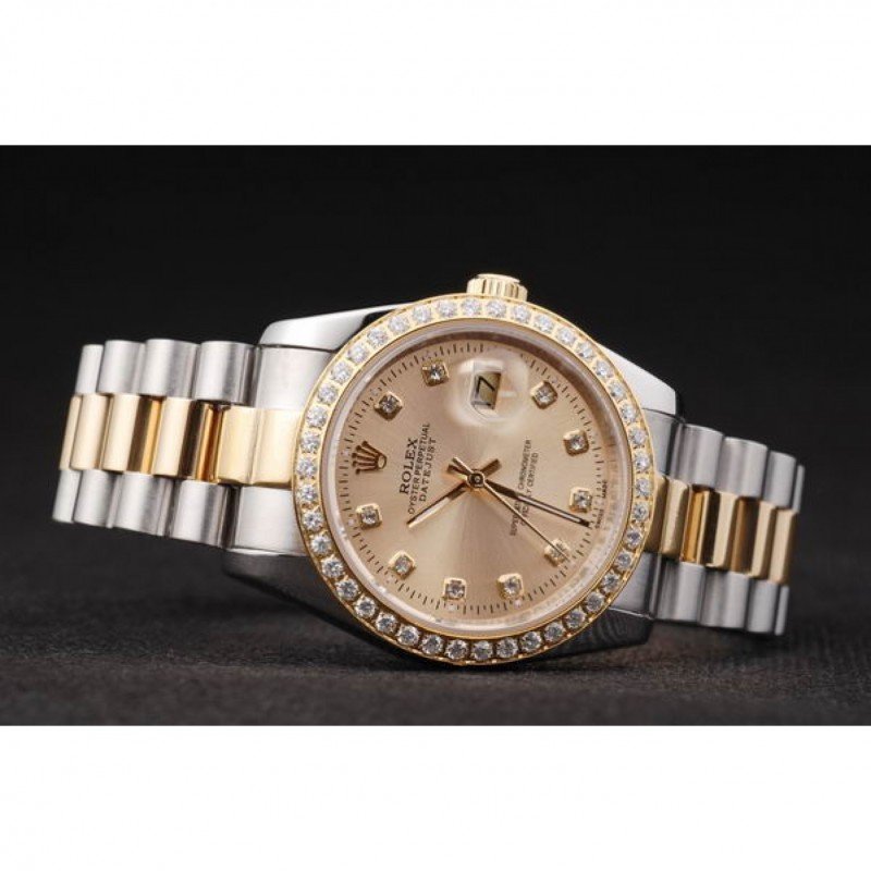 Super Clone Rolex Datejust Gold Dial SRL40 36 mm