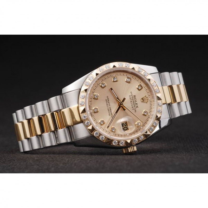 Super Clone Rolex Datejust Gold Dial SRL41 36 mm