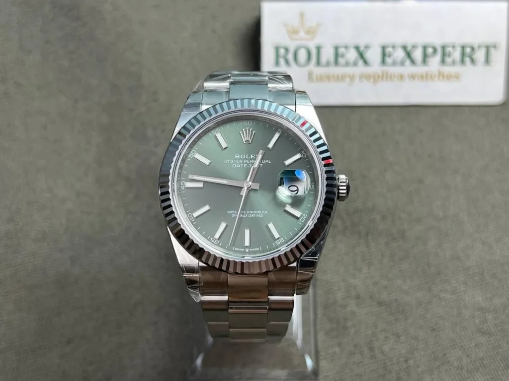 Super Clone Rolex Datejust Mint Green Dial 126334-0027 41 mm