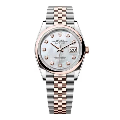 Super Clone Rolex Datejust Mother of Pearl Diamond Dial 126201-0021 36 mm