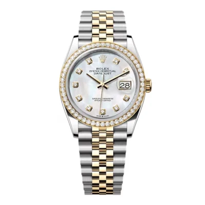 Super Clone Rolex Datejust Mother of Pearl Diamond Dial 126283RBR-0009 36 mm