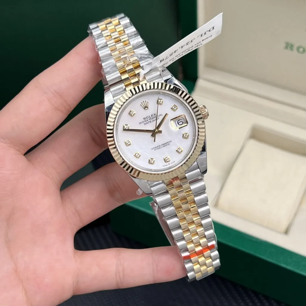Super Clone Rolex Datejust Mother of Pearl Diamond Dial 126283RBR-0009 36 mm