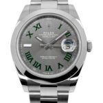 Super Clone Rolex Datejust Rhodium Dial 126300 “Wimbledon” Oyster 41 mm – Swiss SuperClone