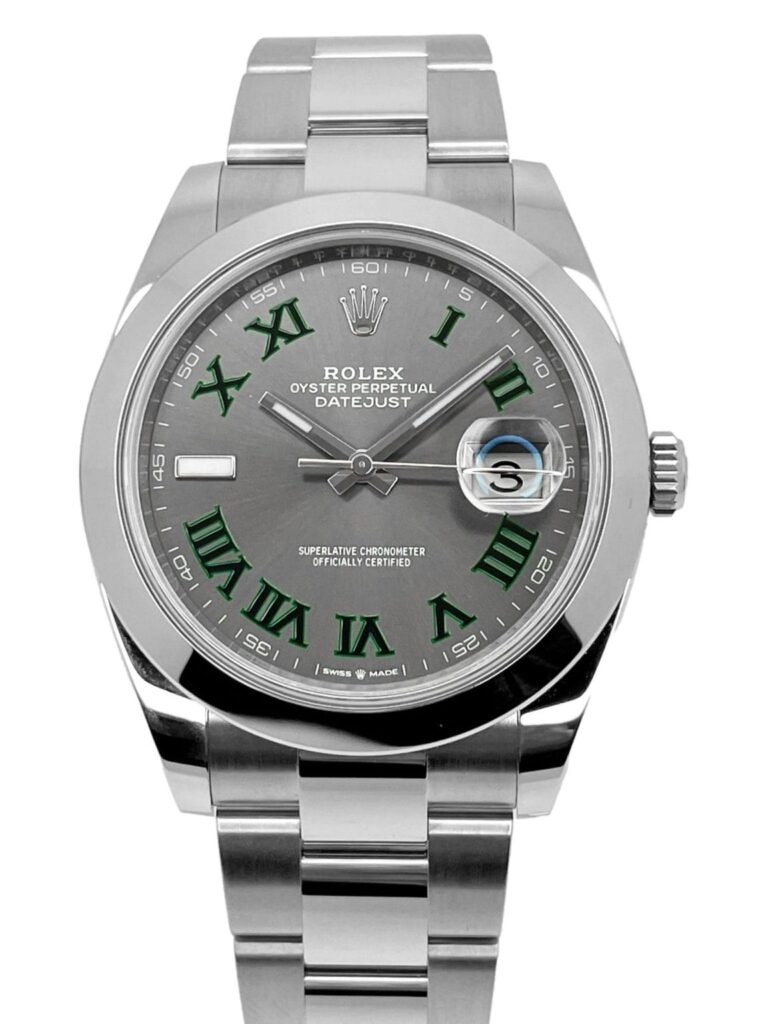 Super Clone Rolex Datejust Rhodium Dial 126300 “Wimbledon” Oyster 41 mm – Swiss SuperClone