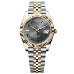 Super Clone Rolex Datejust Rhodium Dial 126333 “Wimbledon” Flutted/Jubilee 41 mm – Swiss SuperClone
