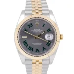 Super Clone Rolex Datejust Rhodium Dial 126333 “Wimbledon” Flutted/Jubilee 41 mm – Swiss SuperClone