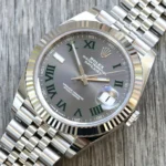 Super Clone Rolex Datejust Rhodium Dial 126334 “Wimbledon” Flutted/Jubilee 41 mm