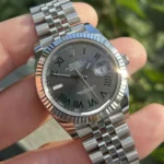 Super Clone Rolex Datejust Rhodium Dial 126334 “Wimbledon” Flutted/Jubilee 41 mm