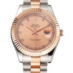 Super Clone Rolex Datejust Rose-Gold Dial REP016816 41 mm