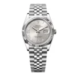 Super Clone Rolex Datejust Silber Roman Diamant Zifferblatt 126234-0029 36 mm