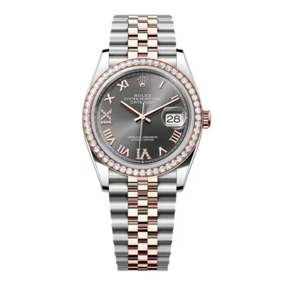 Super Clone Rolex Datejust Slate Diamond Dial 126281RBR-0011 36 mm