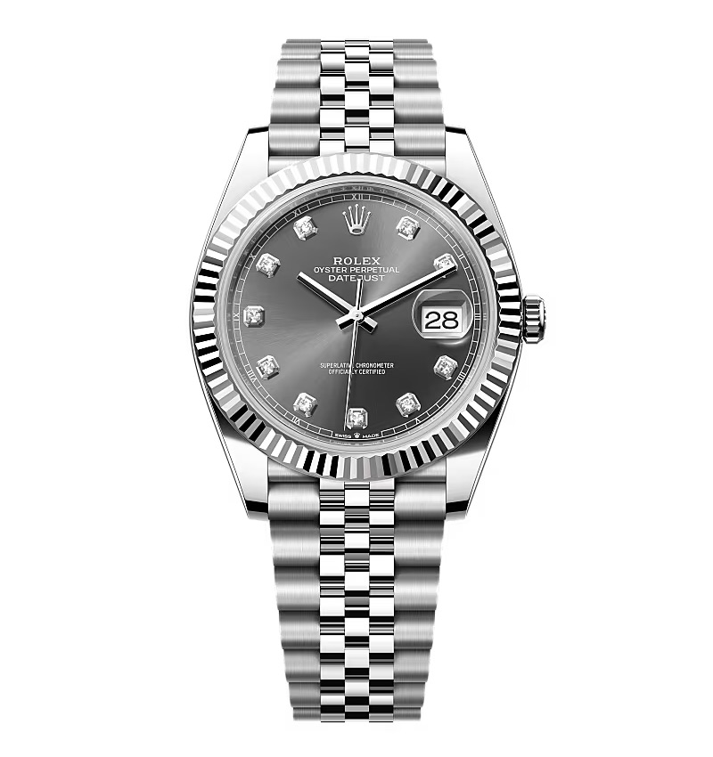 Super Clone Rolex Datejust Slate Diamond Dial 126334-0006 41 mm – Swiss SuperClone
