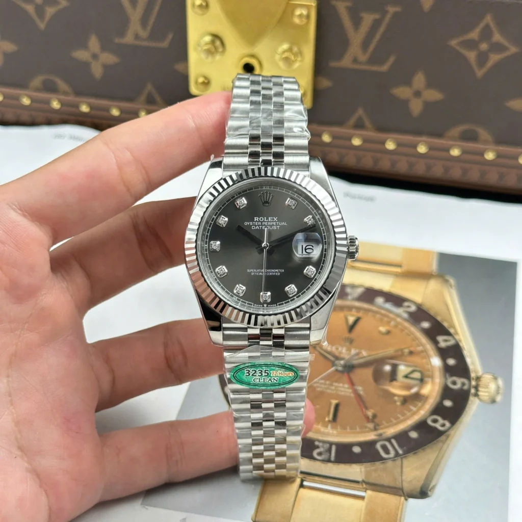 Super Clone Rolex Datejust Slate Diamond Dial 126334-0006 41 mm – Swiss SuperClone