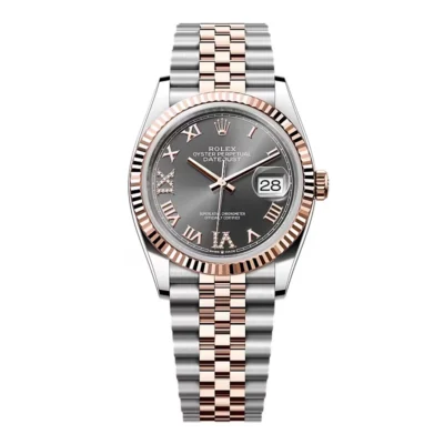 Super Clone Rolex Datejust Slate Roman Diamond Dial 126231-0023 36 mm