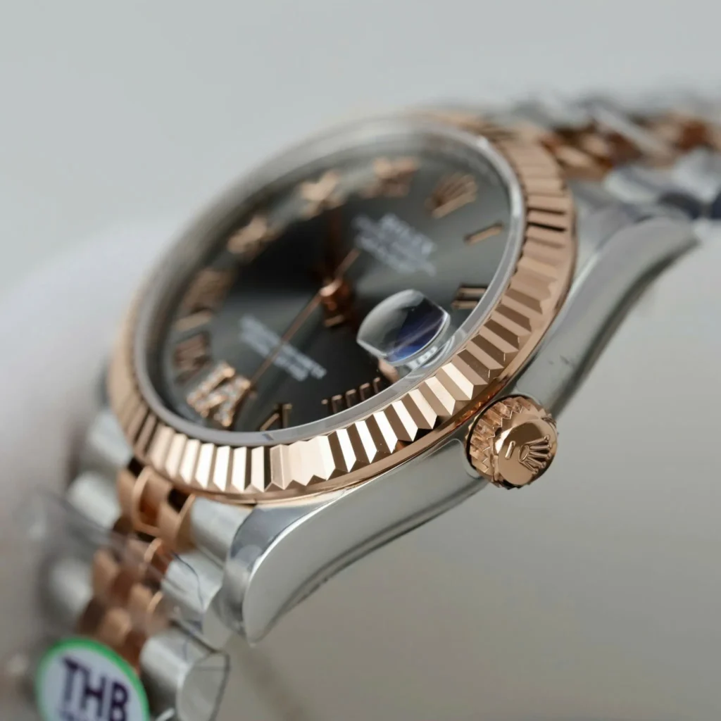 Super Clone Rolex Datejust Slate Diamond Dial 126281RBR-0011 36 mm