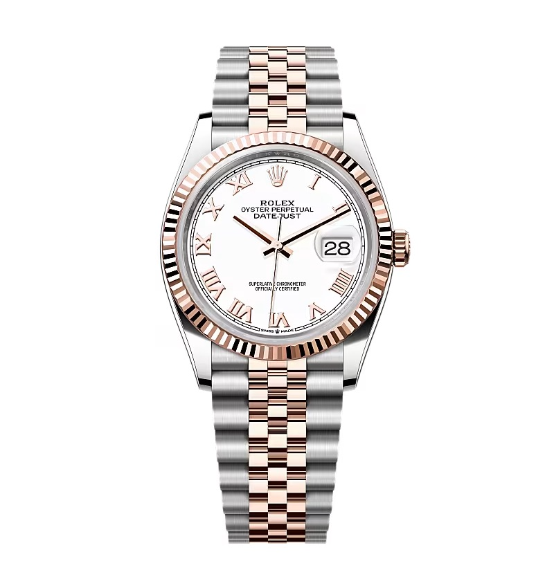 Super Clone Rolex Datejust White Roman Dial 126231-0015 36 mm – Swiss SuperClone