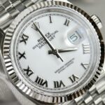 Super Clone Rolex Datejust White Roman Dial 126334-0024 41 mm