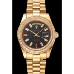 Super Clone Rolex Day-Date Black Dial 1454101 36 mm – Swiss SuperClone