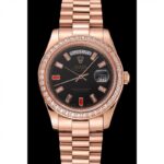 Super Clone Rolex Day-Date Black Dial 1454102 40 mm – Swiss SuperClone