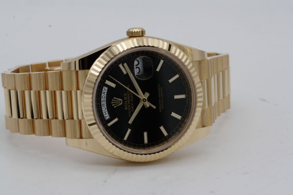 Super Clone Rolex Day-Date Black Dial 228238 40 mm – Swiss SuperClone