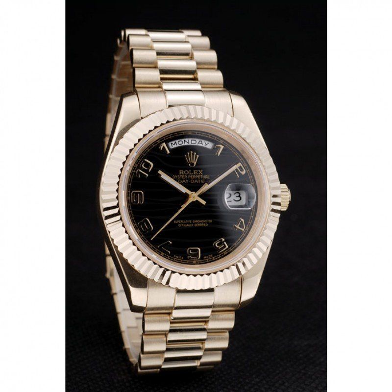 Super Clone Rolex Day-Date Black Dial 41998 40 mm