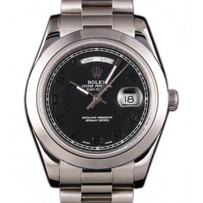 Super Clone Rolex Day-Date Black Dial 80294 40 mm