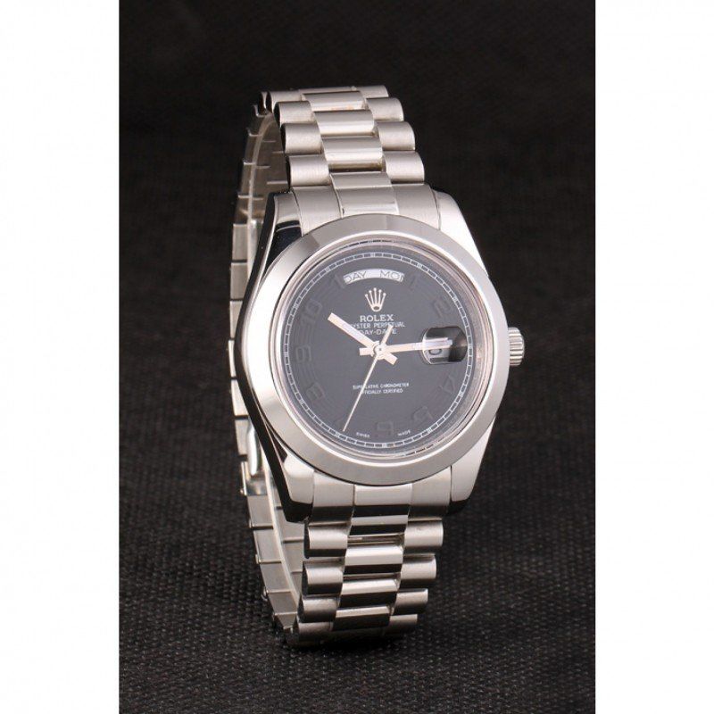 Super Clone Rolex Day-Date Black Dial 80294 40 mm
