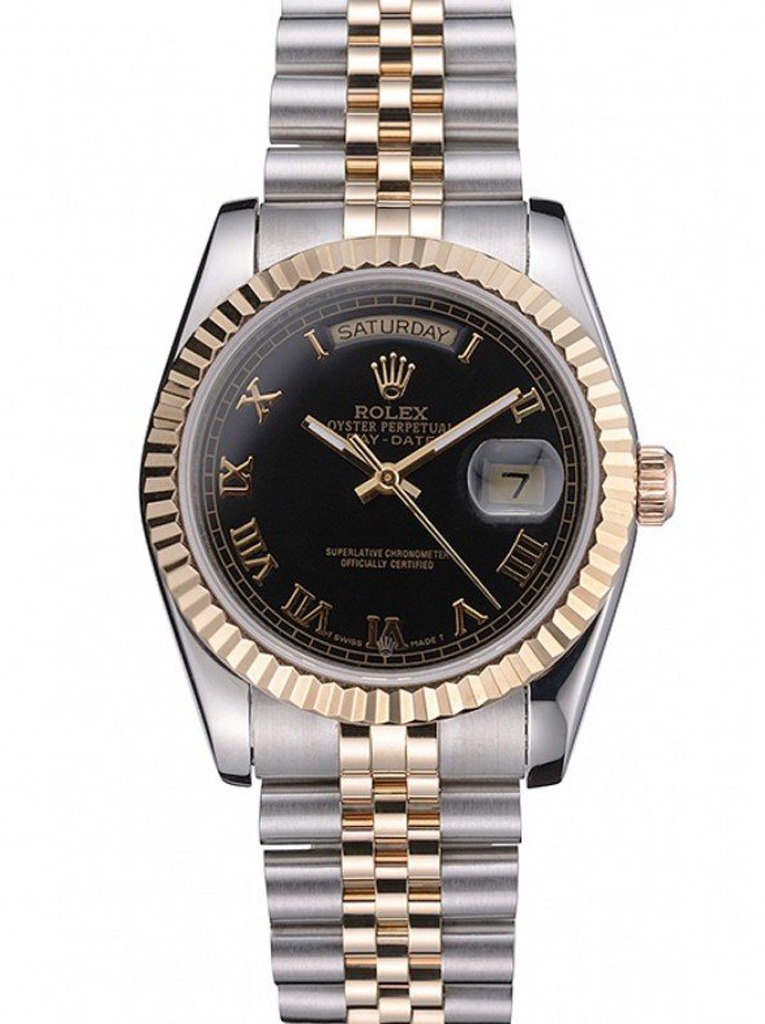 Super Clone Rolex Day-Date Black Dial SRL78 36 mm – Swiss SuperClone