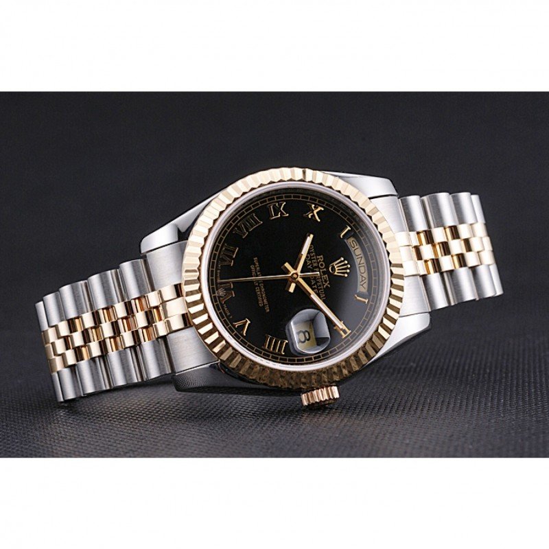 Super Clone Rolex Day-Date Black Dial SRL78 36 mm – Swiss SuperClone