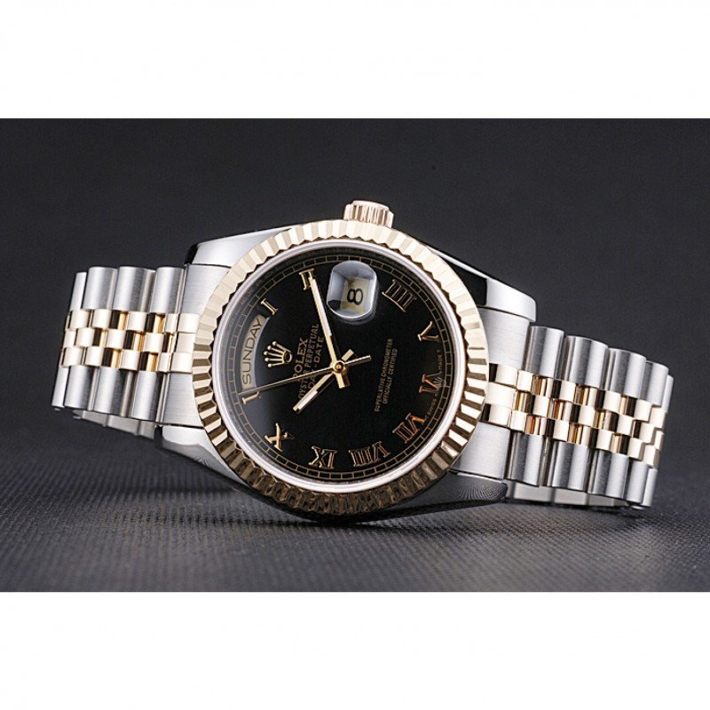 Super Clone Rolex Day-Date Black Dial SRL78 36 mm – Swiss SuperClone