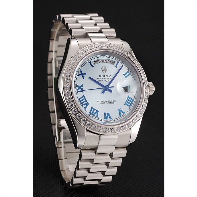Super Clone Rolex Day-Date Blue Dial 1453962 40 mm – Swiss SuperClone