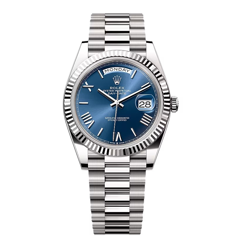 Super Clone Rolex Day-Date Blue Dial 228239-0007 40 mm – Swiss SuperClone