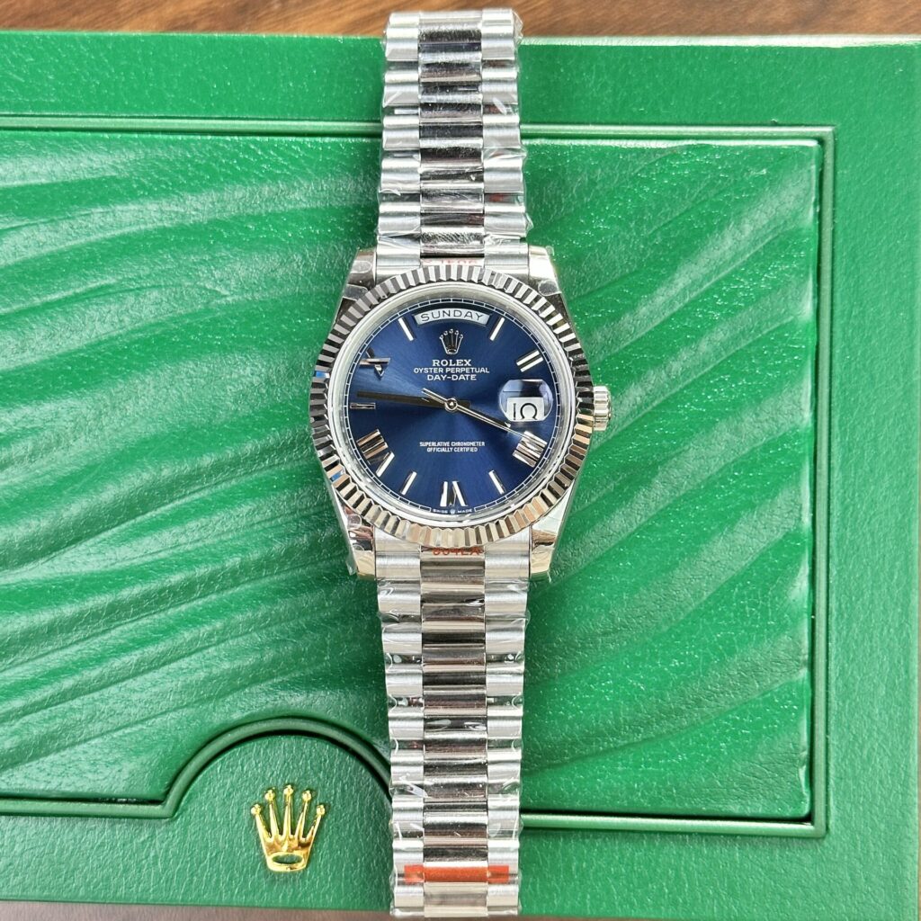 Super Clone Rolex Day-Date Blue Dial 228239-0007 40 mm – Swiss SuperClone