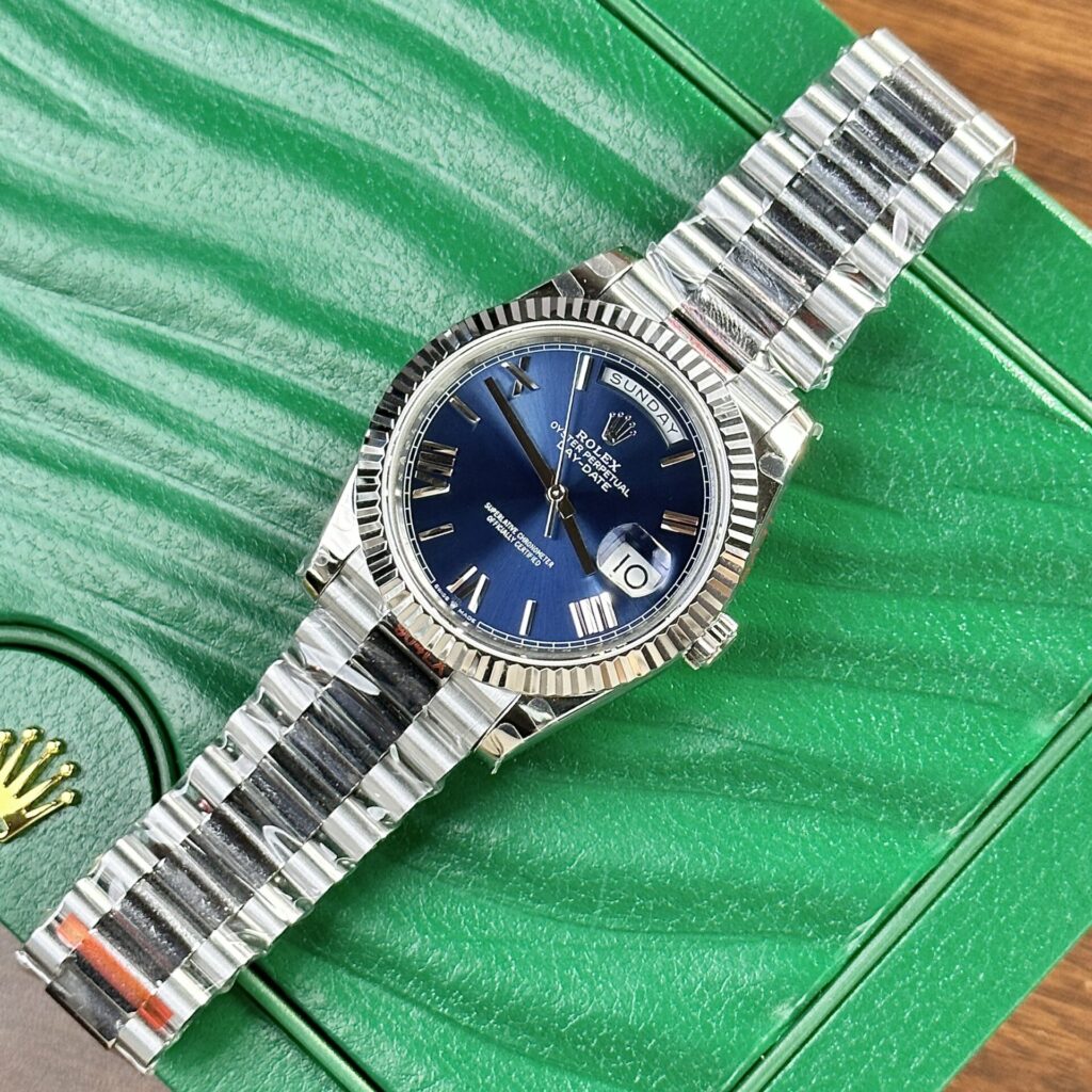Super Clone Rolex Day-Date Blue Dial 228239-0007 40 mm – Swiss SuperClone
