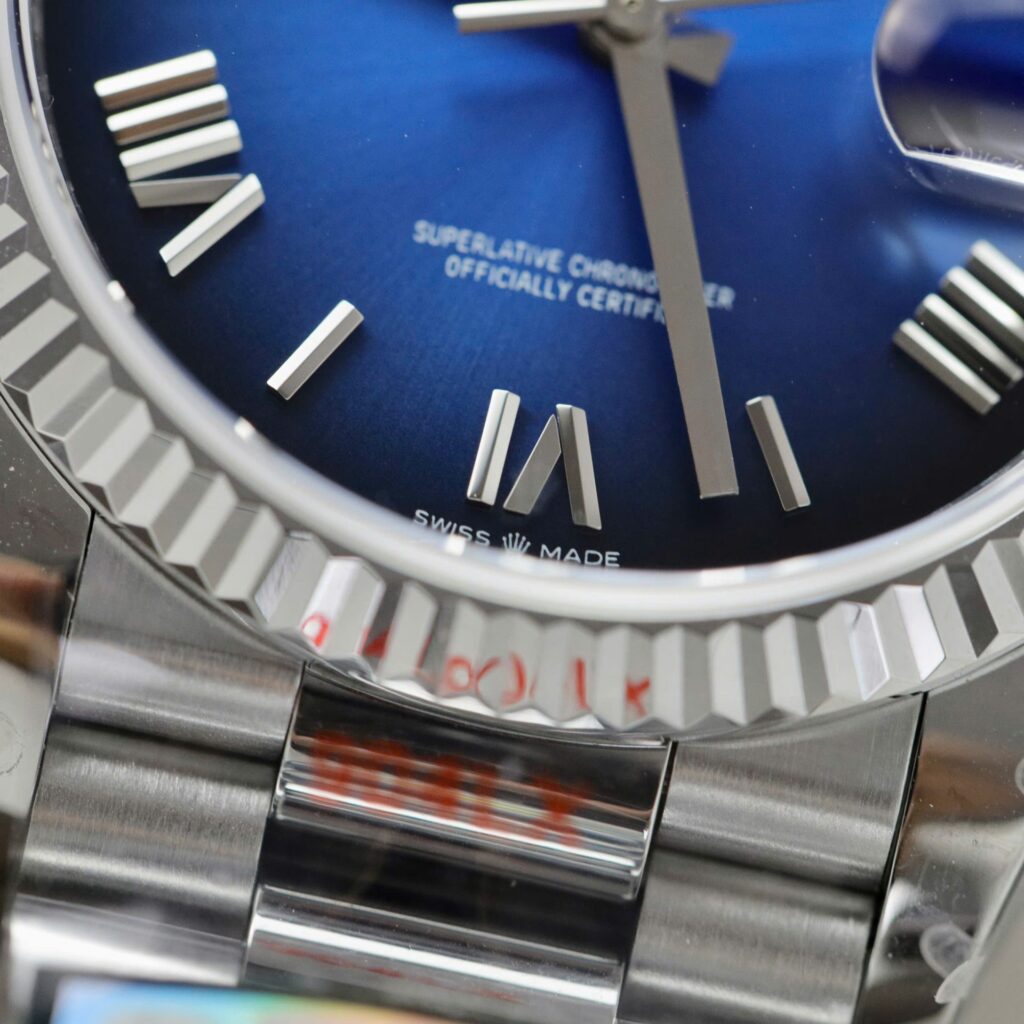 Super Clone Rolex Day-Date Blue Ombré Dial 128239-0063 36 mm