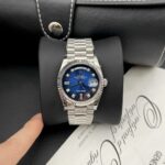 Super Clone Rolex Day-Date Blue Ombré Diamond Dial 128236-0005 36 mm – Swiss SuperClone