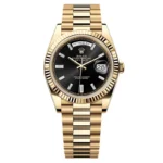 Super Clone Rolex Day-Date Bright Black Diamond Dial 228238-0004 40 mm – Swiss SuperClone