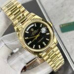 Super Clone Rolex Day-Date Bright Black Diamond Dial 228238-0004 40 mm – Swiss SuperClone