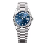 Super Clone Rolex Day-Date Bright Blue Diamond Dial 128239-0069 36 mm – Swiss SuperClone