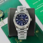 Super Clone Rolex Day-Date Bright Blue Diamond Dial 128239-0069 36 mm – Swiss SuperClone