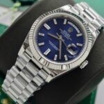 Super Clone Rolex Day-Date Bright Blue Diamond Dial 128239-0069 36 mm – Swiss SuperClone