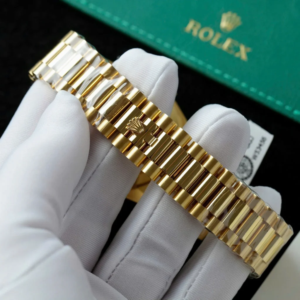 Super Clone Rolex Day-Date Bright black Dial 228348RBR 40 mm – Swiss SuperClone