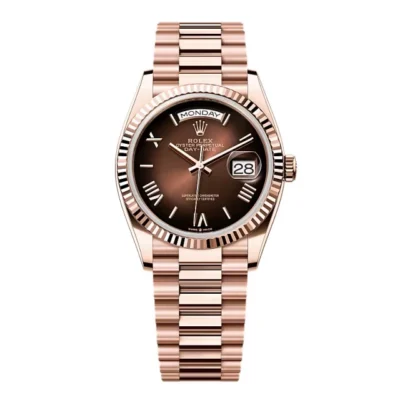 Super Clone Rolex Day-Date Brown Ombré Dial 128235-0075 36 mm