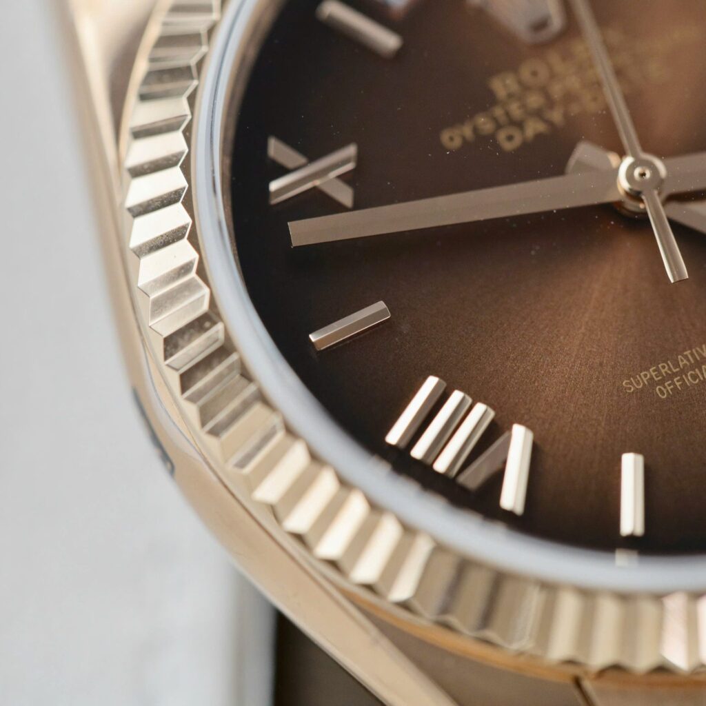 Super Clone Rolex Day-Date Brown Ombré Dial 128235-0075 36 mm