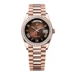 Super Clone Rolex Day-Date Brown Ombré Dial 128345rbr-0075 36 mm – Swiss SuperClone