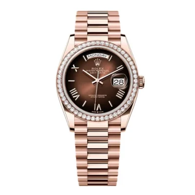 Super Clone Rolex Day-Date Brown Ombré Dial 128345rbr-0075 36 mm