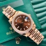 Super Clone Rolex Day-Date Brown Ombré Dial 128345rbr-0075 36 mm – Swiss SuperClone