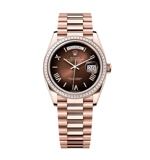 Super Clone Rolex Day-Date Brown Ombré Dial 128395tbr-0024 36 mm