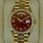 Super Clone Rolex Day-Date Carnelian Dial 128348RBR 36 mm – Swiss SuperClone