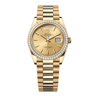 Super Clone Rolex Day-Date Champagne Dial 128348rbr-0026 36 mm
